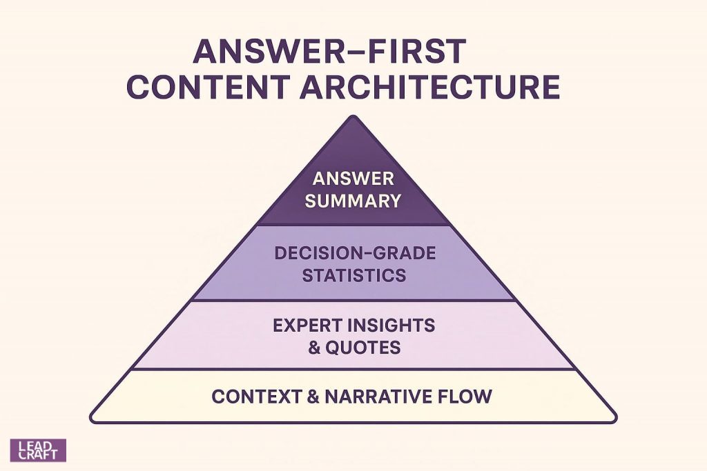 Answer-first architecture