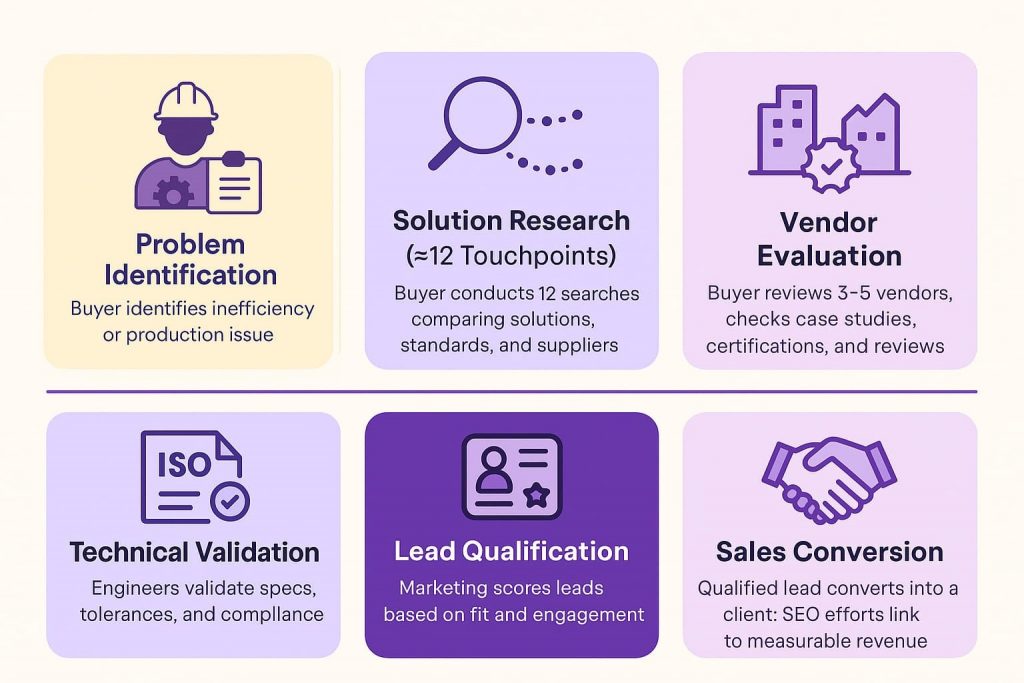 B2B manufacturing buyer journey