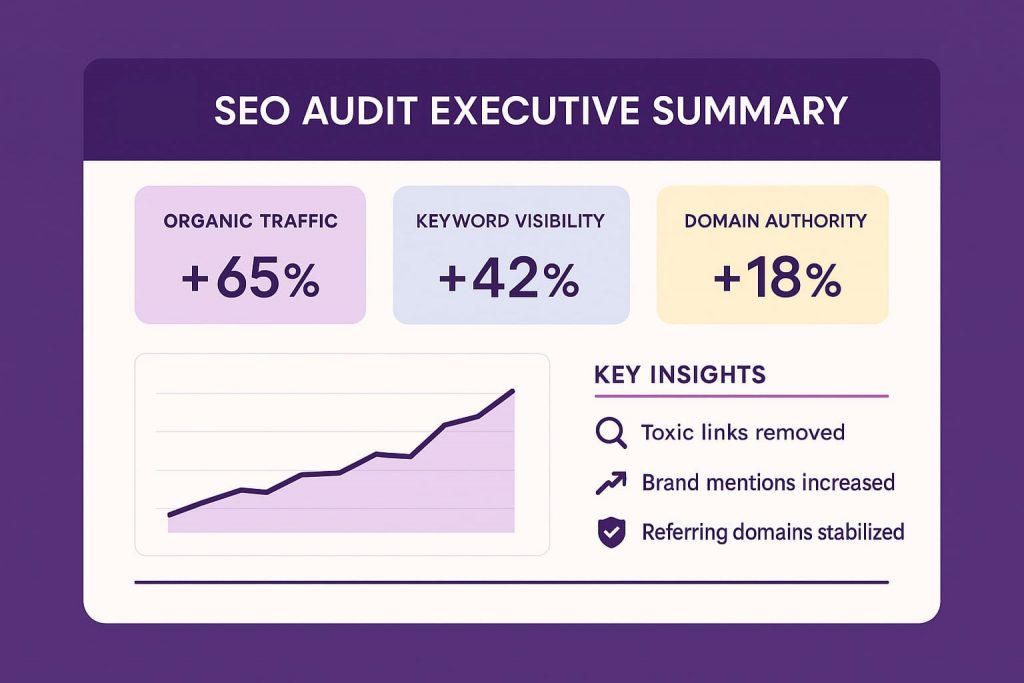 SEO audit report sample